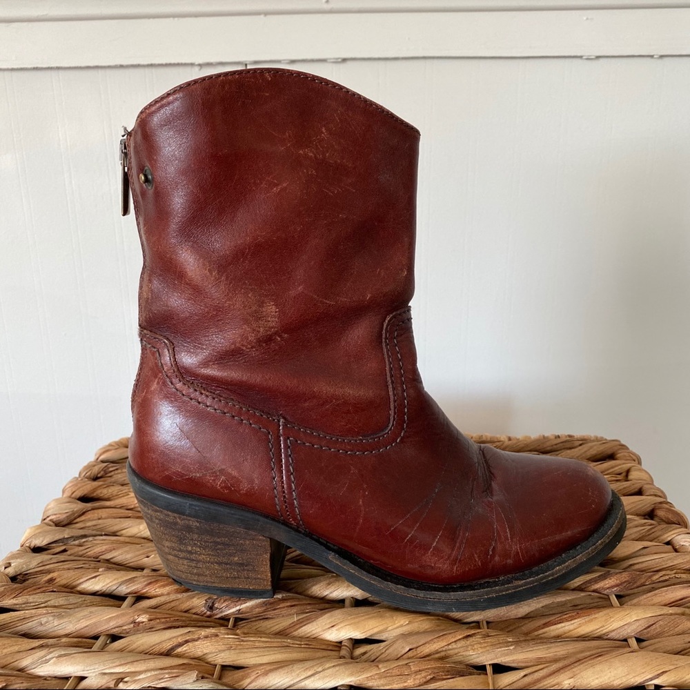 Steve Madden Leather Western Boot